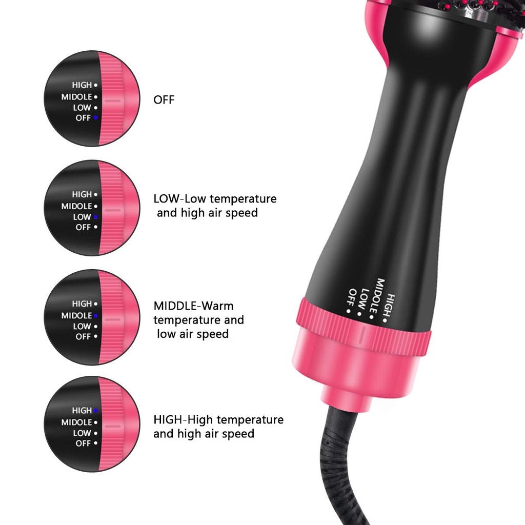 Hair Dryer Brush, Hot Air Brush One Step Hair Dryer and Styler & Volumizer 3 IN 1 Negative Ions Dryer Brush with Straigh