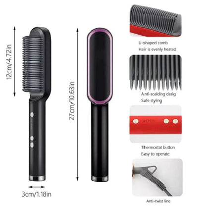 Hair Straightener Comb Heating Hair Styling Tool Hair straightener comb Hair crimper fast Heating not hurt Hair