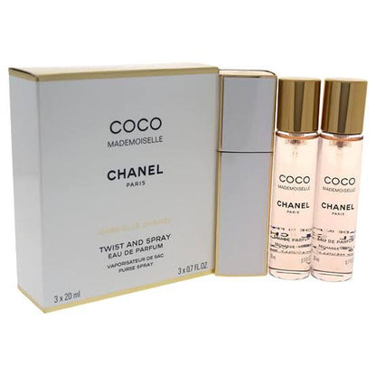 Chanel Coco Mademoiselle Twist And Spray Eau De Parfum 3x20ml